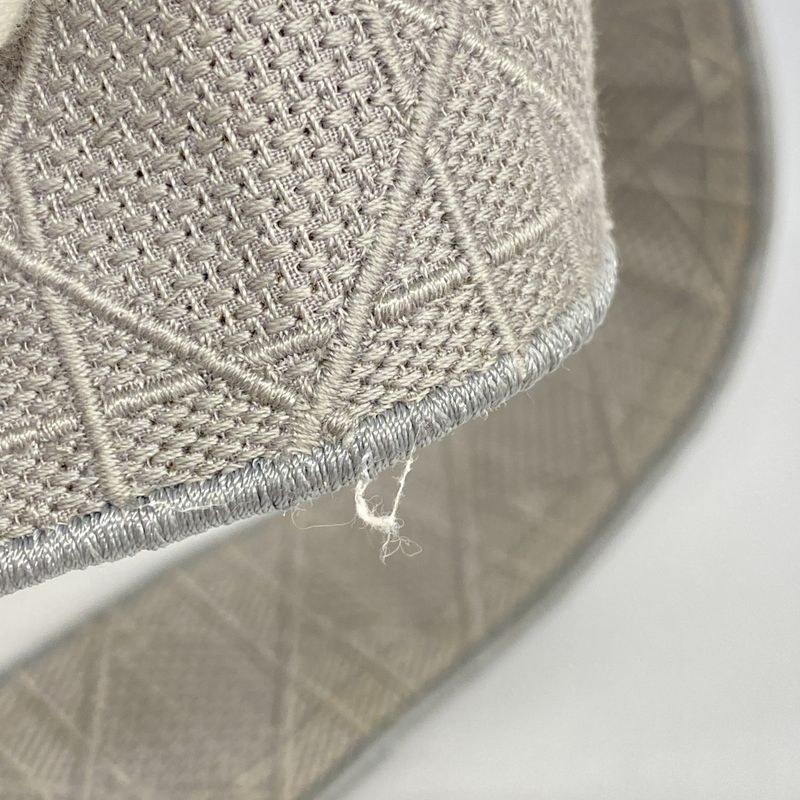 Christian Dior Handbag Lady D Light Canvas Gray Gold Hardware 2way Bag Ladies