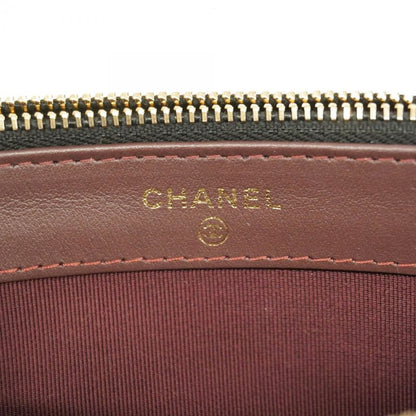 Chanel Shoulder Wallet Matelasse Caviar Skin Black Chien Pan Gold Hardware