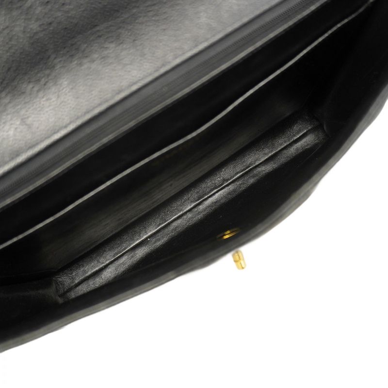 Chanel Briefcase Big Matelasse Caviar Skin Black Gold Hardware Men Women Unisex