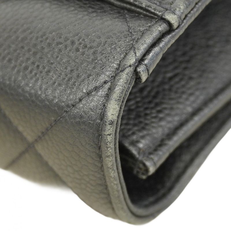 Chanel Briefcase Big Matelasse Caviar Skin Black Gold Hardware Men Women Unisex