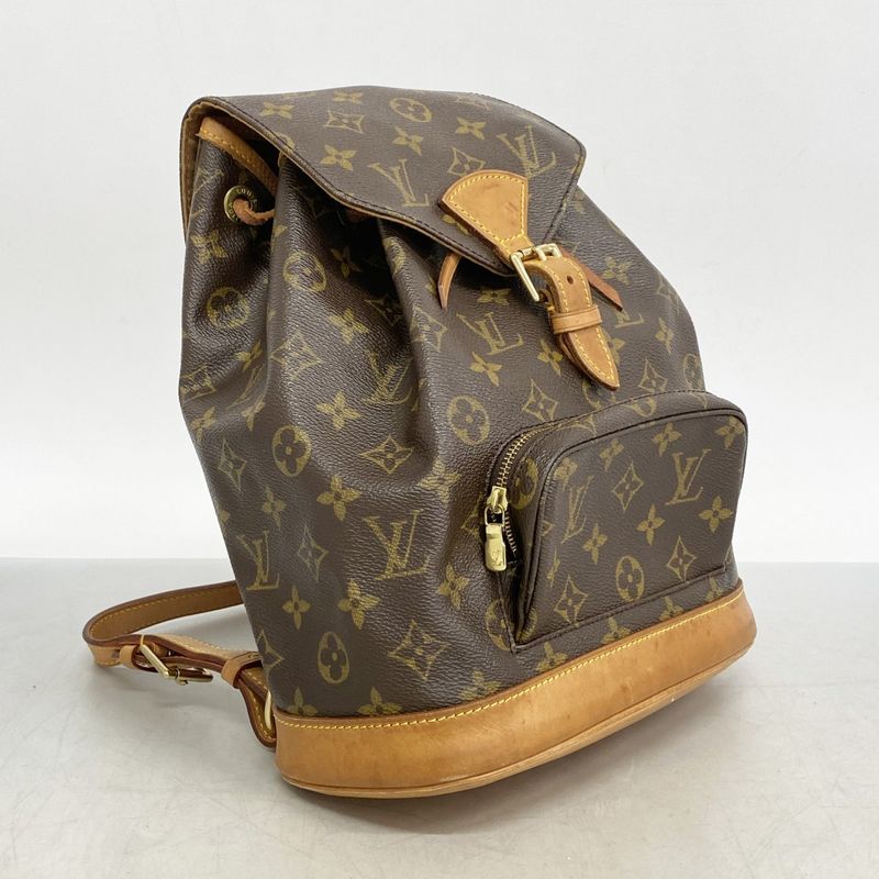 Louis Vuitton Backpack/daypack Monogram Montsouris mm M51136 Brown Women's