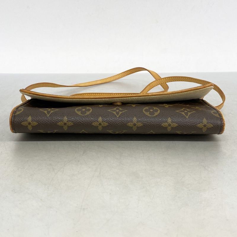 Louis Vuitton Shoulder Bag Monogram Pochette Twin GM M51852 Brown Ladies