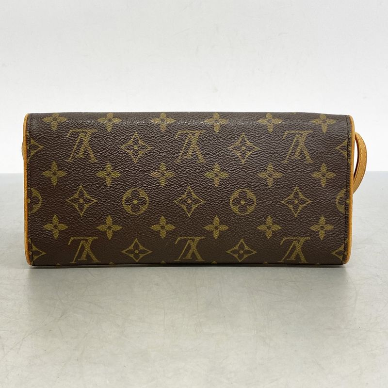 Louis Vuitton Shoulder Bag Monogram Pochette Twin GM M51852 Brown Ladies