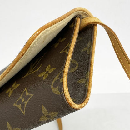 Louis Vuitton Shoulder Bag Monogram Pochette Twin GM M51852 Brown Ladies