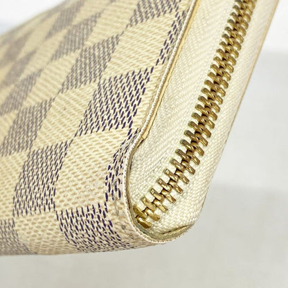 Louis Vuitton Long Wallet Damier Azure Zippy Wallet N60019 White Ladies