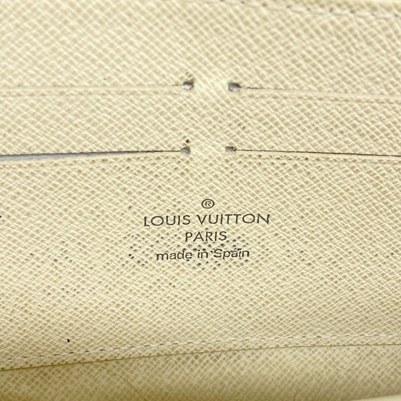 Louis Vuitton Long Wallet Damier Azure Zippy Wallet N60019 White Ladies