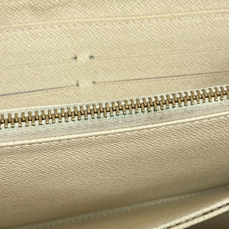 Louis Vuitton Long Wallet Damier Azure Zippy Wallet N60019 White Ladies
