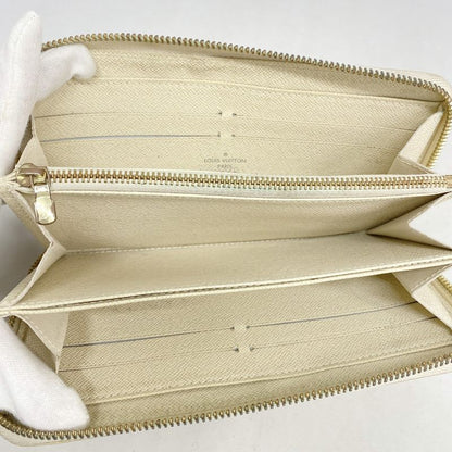 Louis Vuitton Long Wallet Damier Azure Zippy Wallet N60019 White Ladies