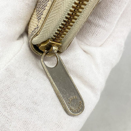 Louis Vuitton Long Wallet Damier Azure Zippy Wallet N60019 White Ladies