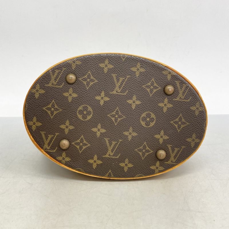 Louis Vuitton Tote Bag Monogram Bucket PM M42238 Brown Ladies
