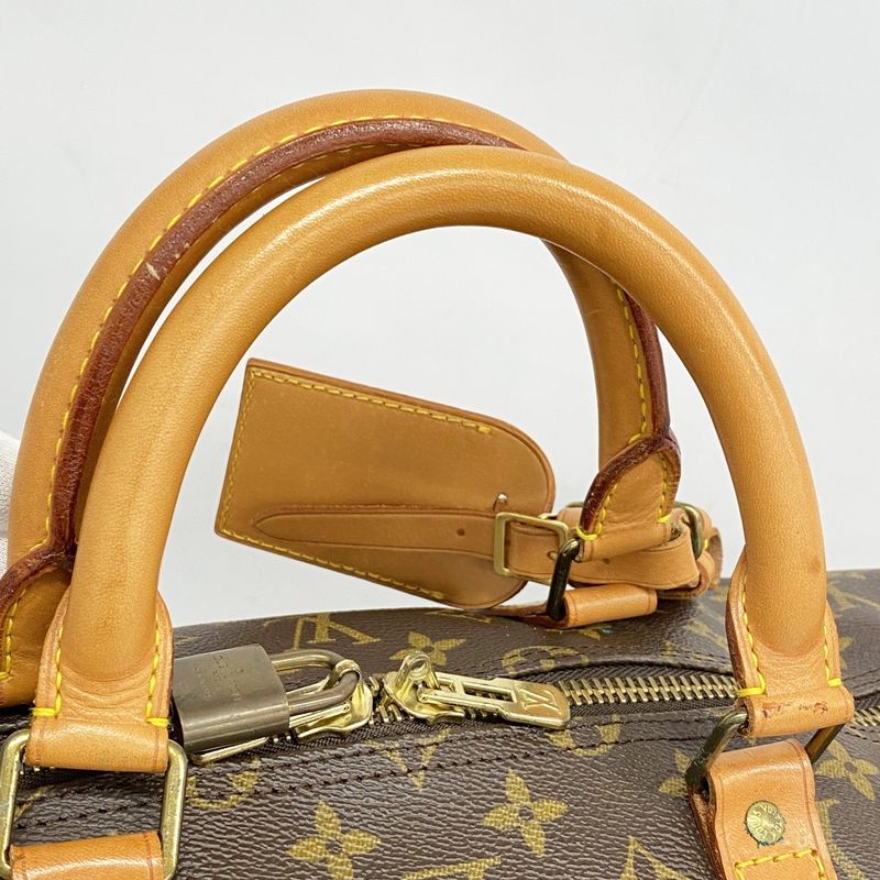 Louis Vuitton Boston Bag Monogram Keepall Bandoliere 55 M41414 Brown Men Women
