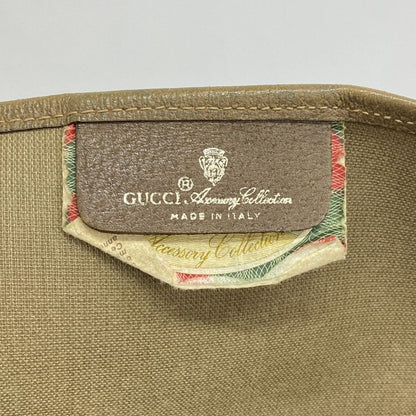 Gucci Tote Bag GG Supreme 39 02 061 PVC Beige Brown Gold Silver Hardware Ladies