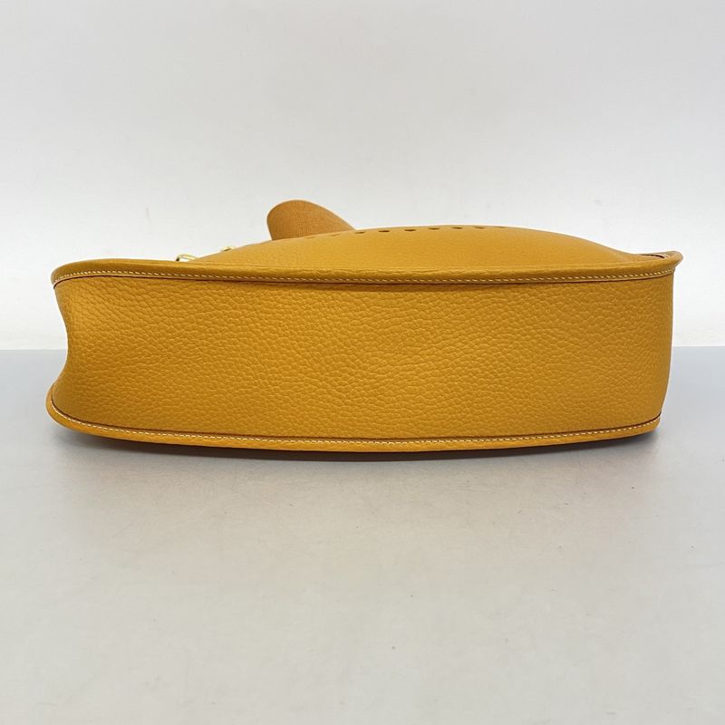 Hermes Shoulder Bag Evelyn 1gm Ardennes Natural Gold Hardware X Engraved Ladies