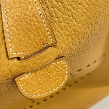 Hermes Shoulder Bag Evelyn 1gm Ardennes Natural Gold Hardware X Engraved Ladies