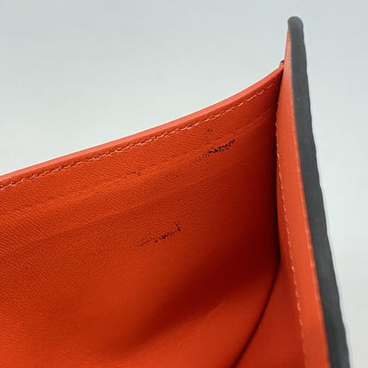 Fendi Wallet Peekaboo Leather Red Silver Hardware Women's