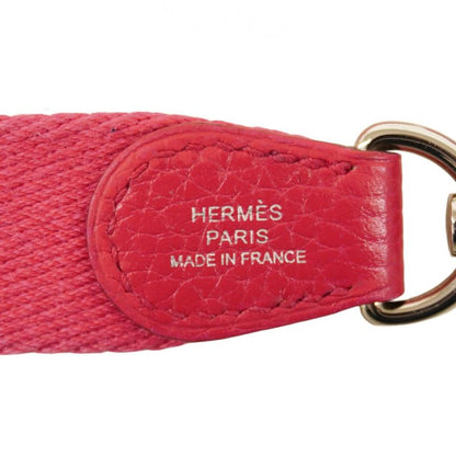Hermes Shoulder Bag Evelyn TPM Taurillon Clemence Rose Silver Hardware C