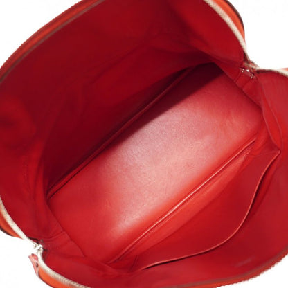 Hermes Handbag Bolide 35 Taurillon Clemence Rouge Cazac Silver Hardware Q