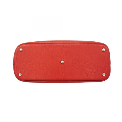 Hermes Handbag Bolide 35 Taurillon Clemence Rouge Cazac Silver Hardware Q