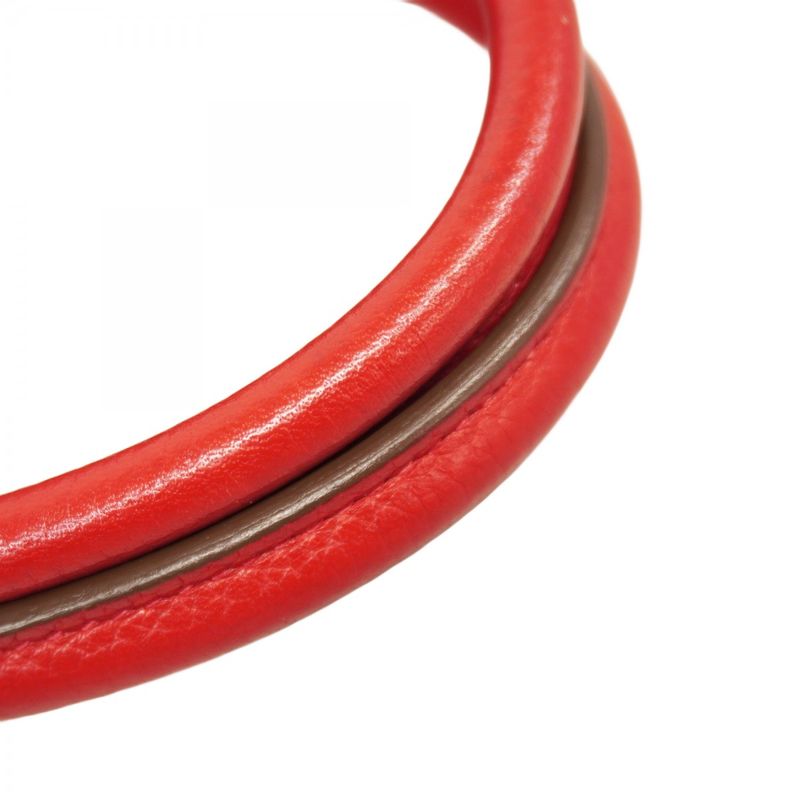 Hermes Handbag Bolide 35 Taurillon Clemence Rouge Cazac Silver Hardware Q