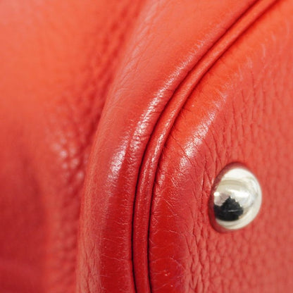 Hermes Handbag Bolide 35 Taurillon Clemence Rouge Cazac Silver Hardware Q