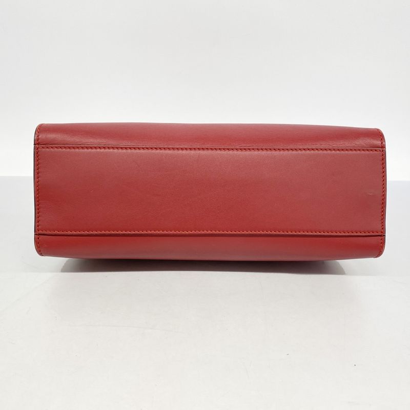 Gucci Handbag Bamboo 459076 Leather Red Gold Hardware 2way Bag Ladies