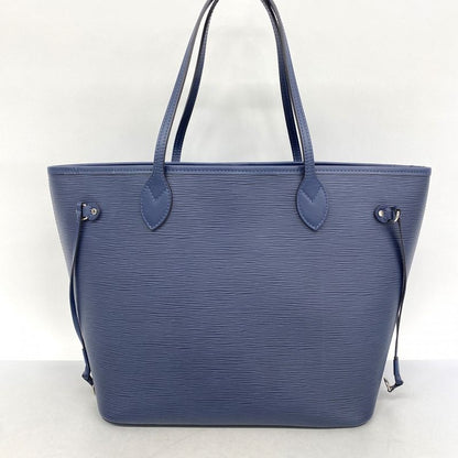 Louis Vuitton Tote Bag Epi Neverfull MM M40885 Andigo Blue Ladies