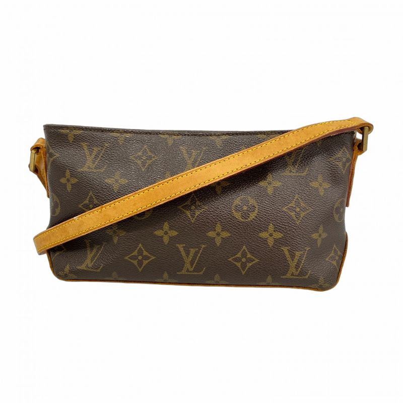 Louis Vuitton Shoulder Bag Monogram Trotter M51240 Brown Ladies