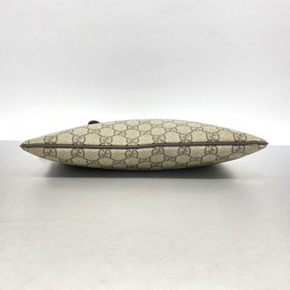 Gucci Shoulder Bag GG Supreme 295257 PVC Brown Chien Pan Gold Hardware Women's