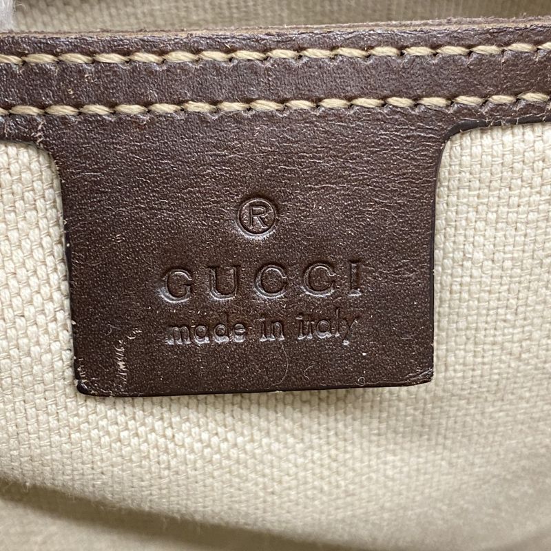 Gucci Shoulder Bag GG Supreme 295257 PVC Brown Chien Pan Gold Hardware Women's