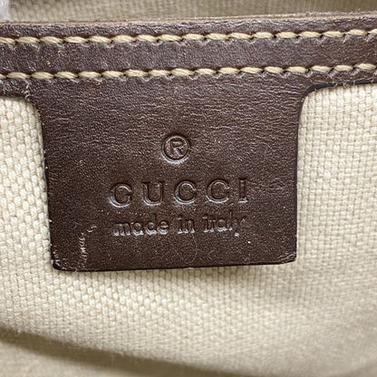 Gucci Shoulder Bag GG Supreme 295257 PVC Brown Chien Pan Gold Hardware Women's