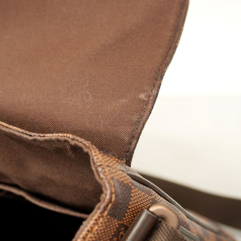 Louis Vuitton Shoulder Bag Damier District MM N41212 Ebene Ladies