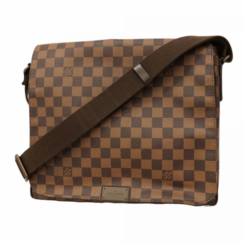 Louis Vuitton Shoulder Bag Damier District MM N41212 Ebene Ladies