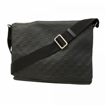 Louis Vuitton Shoulder Bag Damier Infini District MM N41038 Onyx Men's
