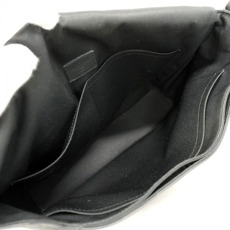 Louis Vuitton Shoulder Bag Damier Infini District MM N41038 Onyx Men's