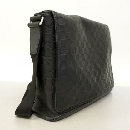 Louis Vuitton Shoulder Bag Damier Infini District MM N41038 Onyx Men's