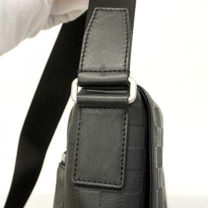 Louis Vuitton Shoulder Bag Damier Infini District MM N41038 Onyx Men's