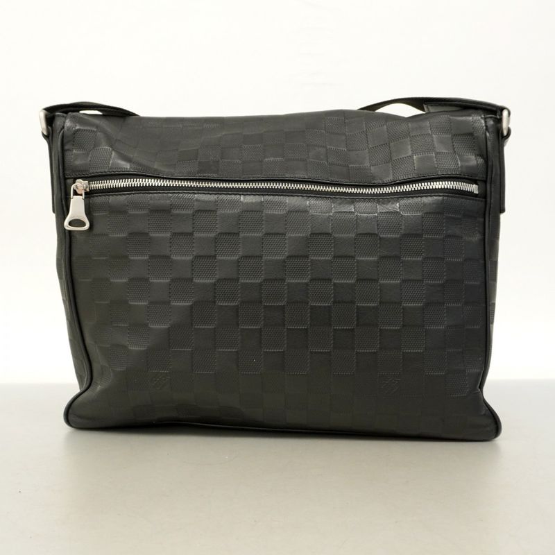 Louis Vuitton Shoulder Bag Damier Infini District MM N41038 Onyx Men's