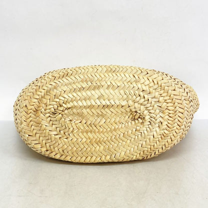 Celine Tote Bag Triomphe Basket Bag Raffia Beige Brown Ladies