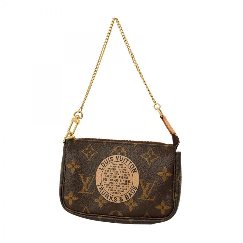 Louis Vuitton Pouch Monogram T&b Mini Pochette Accessoire M60153 Brown Ladies