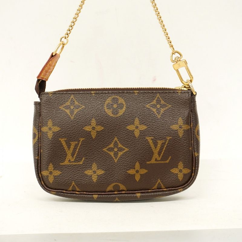 Louis Vuitton Pouch Monogram T&b Mini Pochette Accessoire M60153 Brown Ladies