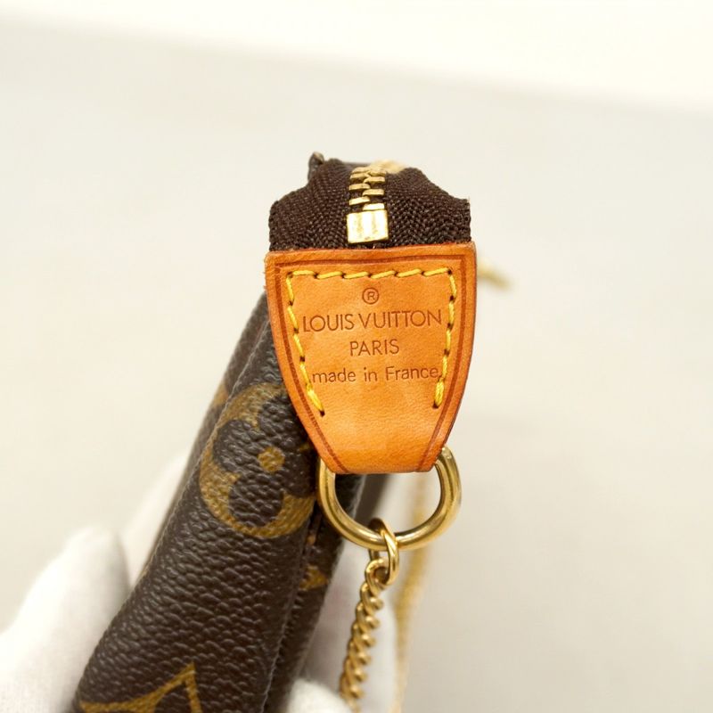 Louis Vuitton Pouch Monogram T&b Mini Pochette Accessoire M60153 Brown Ladies