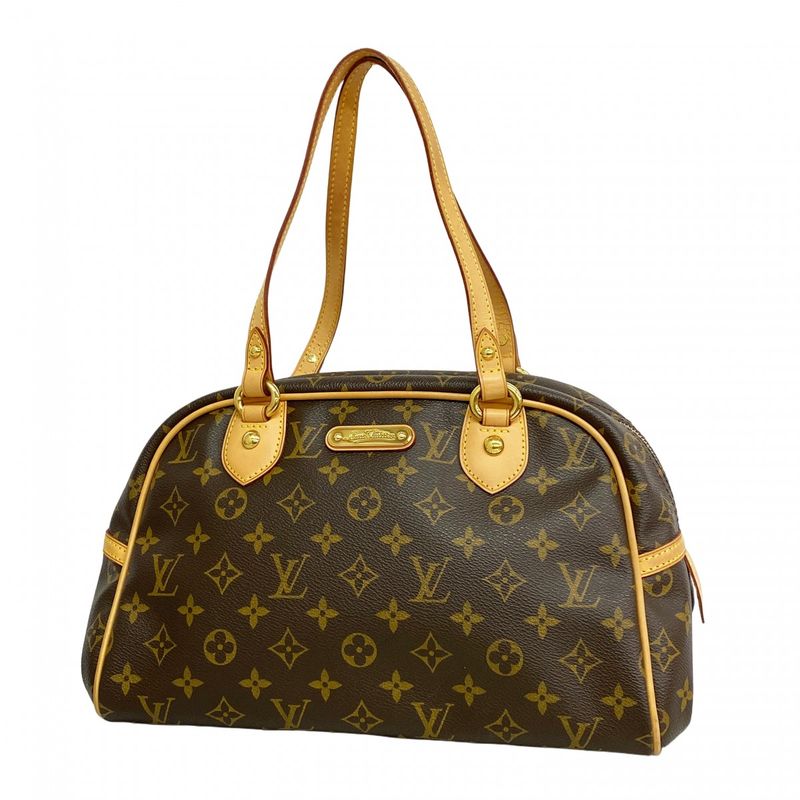 Louis Vuitton Shoulder Bag Monogram Montorgueil PM M95565 Brown Women's