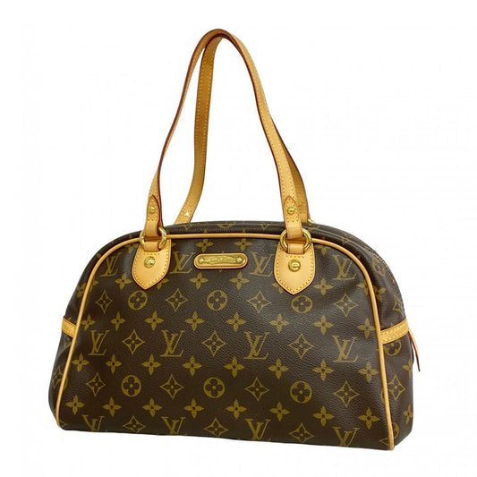 Louis Vuitton Shoulder Bag Monogram Montorgueil PM M95565 Brown Women's