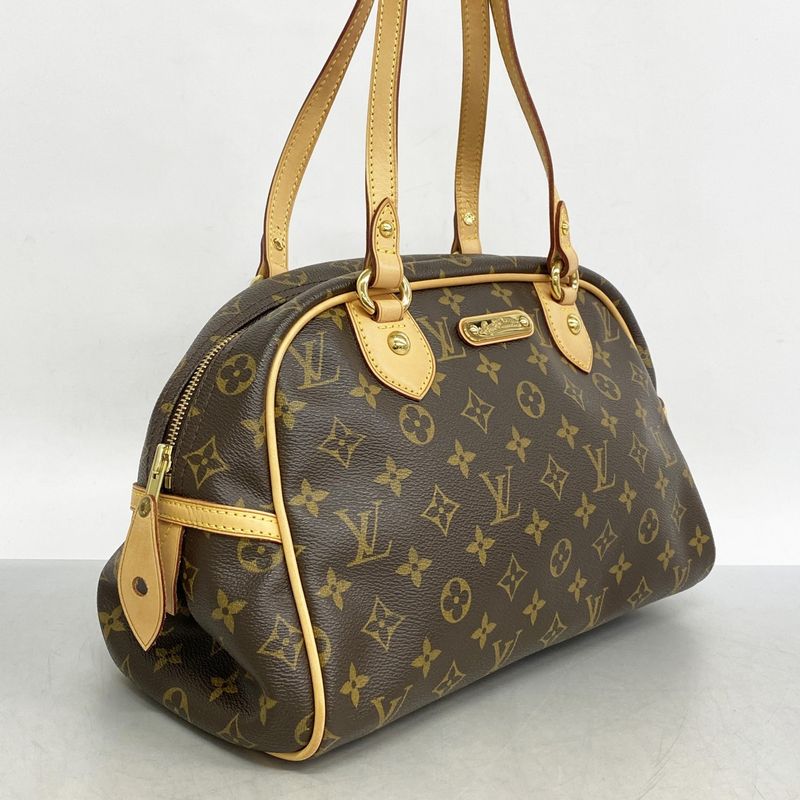 Louis Vuitton Shoulder Bag Monogram Montorgueil PM M95565 Brown Women's