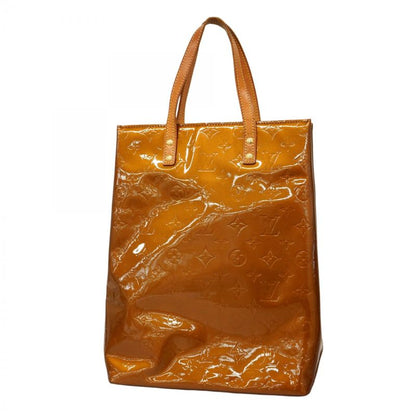 Louis Vuitton Tote Bag Vernis Lead MM M91143 Bronze Ladies