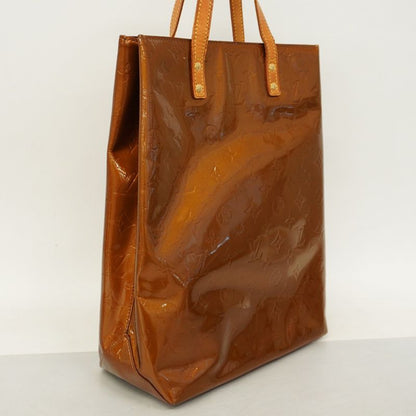 Louis Vuitton Tote Bag Vernis Lead MM M91143 Bronze Ladies