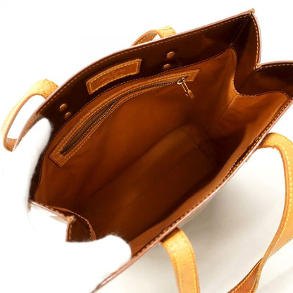 Louis Vuitton Tote Bag Vernis Lead MM M91143 Bronze Ladies