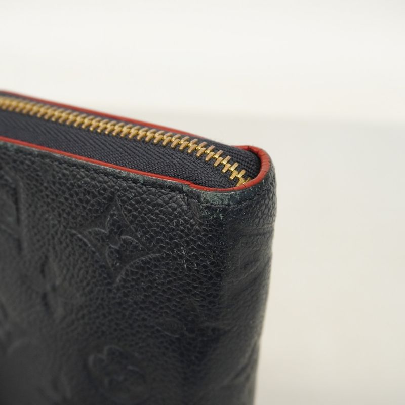 Louis Vuitton Long Wallet Monogram / Empreinte Zippy Wallet M62121 Marine Rouge
