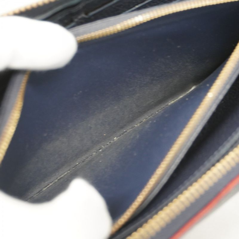 Louis Vuitton Long Wallet Monogram / Empreinte Zippy Wallet M62121 Marine Rouge