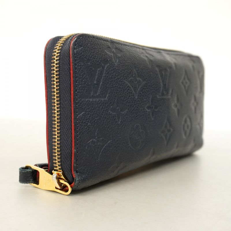 Louis Vuitton Long Wallet Monogram / Empreinte Zippy Wallet M62121 Marine Rouge